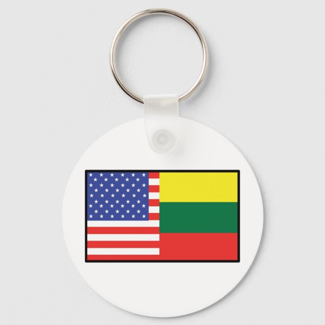Amerika Litauen Schlüsselanhänger (Vorderseite)