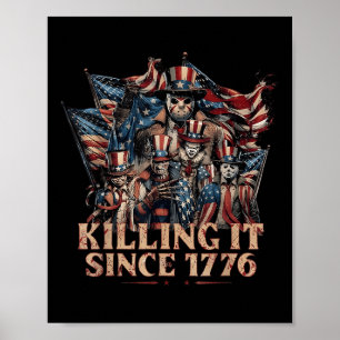 Amerika macht es seit 1776 Flagge 4. Juli Poster