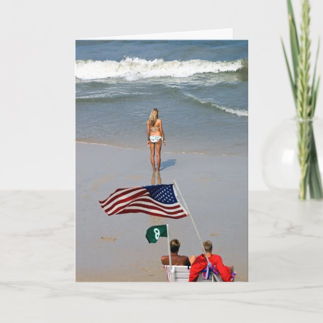 Amerika-Mädchen-Leibwächter Karte (Vorderseite)