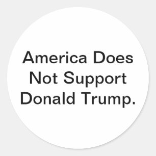 Amerika mag Donald Trump Hankamer Artjunkhaus nich Runder Aufkleber