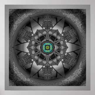 Amerika Mandala Poster