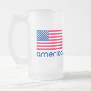 Amerika Mattglas Bierglas