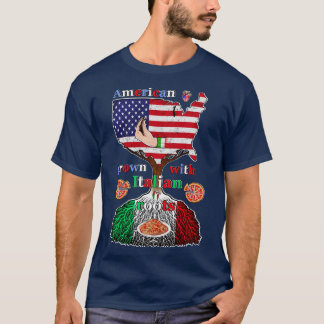 Amerika mit italienischen Wurzeln gewachsen T-Shirt