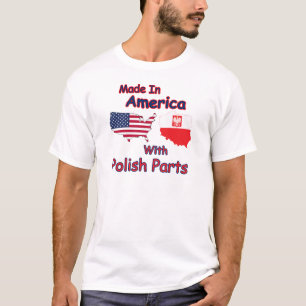 Amerika mit polnischen Teilen T-Shirt
