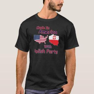 Amerika mit polnischen Teilen T-Shirt