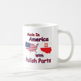 Amerika mit polnischen Teilen Tasse