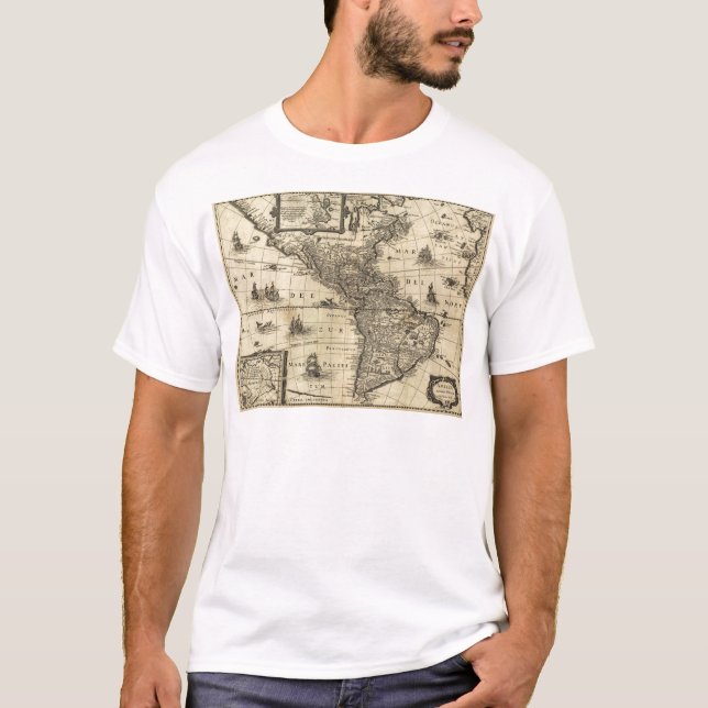 Amerika Noviter Delineata T-Shirt (Vorderseite)