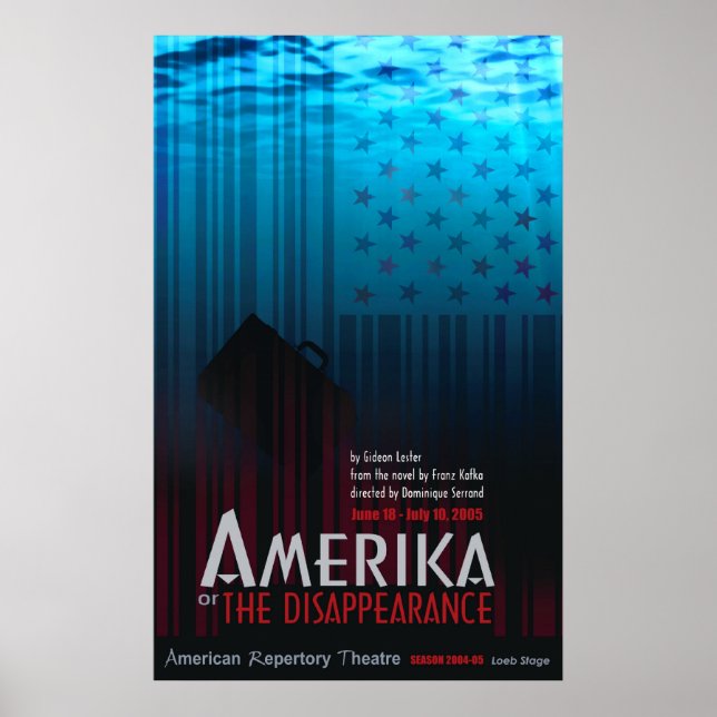 AMERIKA oder das Verschwinden Poster (Vorne)