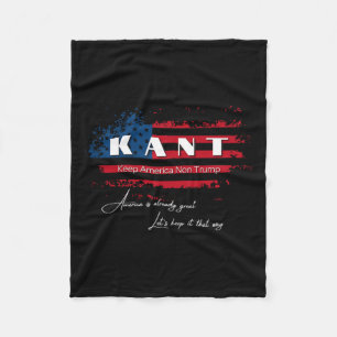 Amerika ohne Trump Funny Anti Trump 2024 Pro Democ Fleecedecke