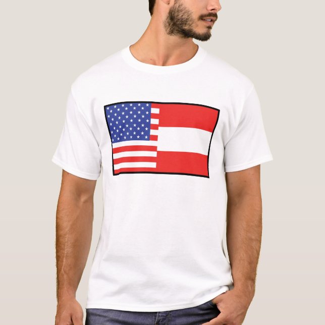 Amerika Österreich T-Shirt (Vorderseite)