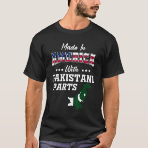 Amerika pakistanische Teile Pakistan Karte USA-Fla T-Shirt