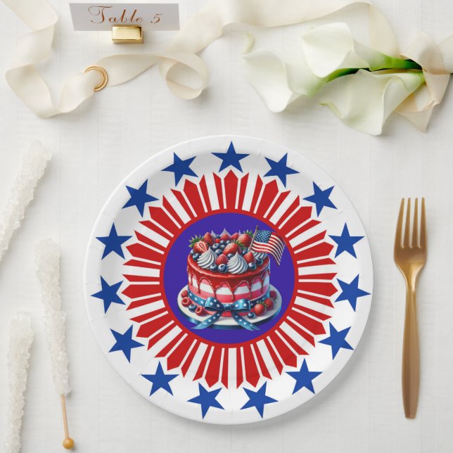 Amerika Papierplatte feiern Pappteller (Hochzeit)