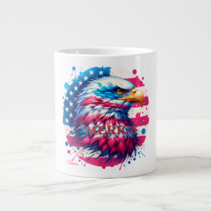 Amerika - Patriotic USA Design für 4. Juli, Ve Jumbo-Tasse