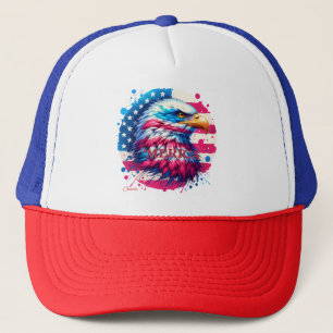 Amerika - Patriotic USA Design für 4. Juli, Ve Truckerkappe