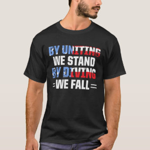 Amerika patriotisch, indem wir uns durch Teilung z T-Shirt