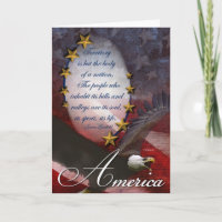 Amerika - Patriotische Grußkarte