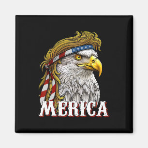 Amerika - Patriotischer amerikanischer Flaggenadle Magnet