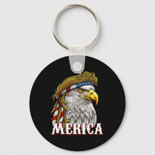 Amerika - Patriotischer amerikanischer Flaggenadle Schlüsselanhänger