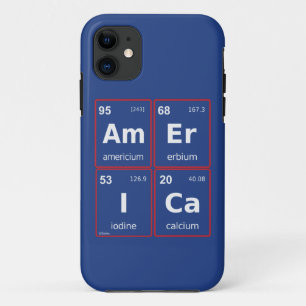 AMERIKA-Periodenquadrat Case-Mate iPhone Hülle