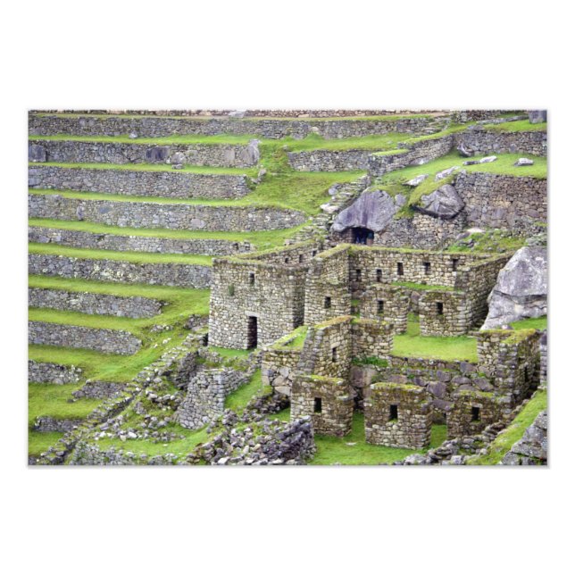 Amerika, Peru, Machu PIchu. Die alten 2 Fotodruck (Vorne)