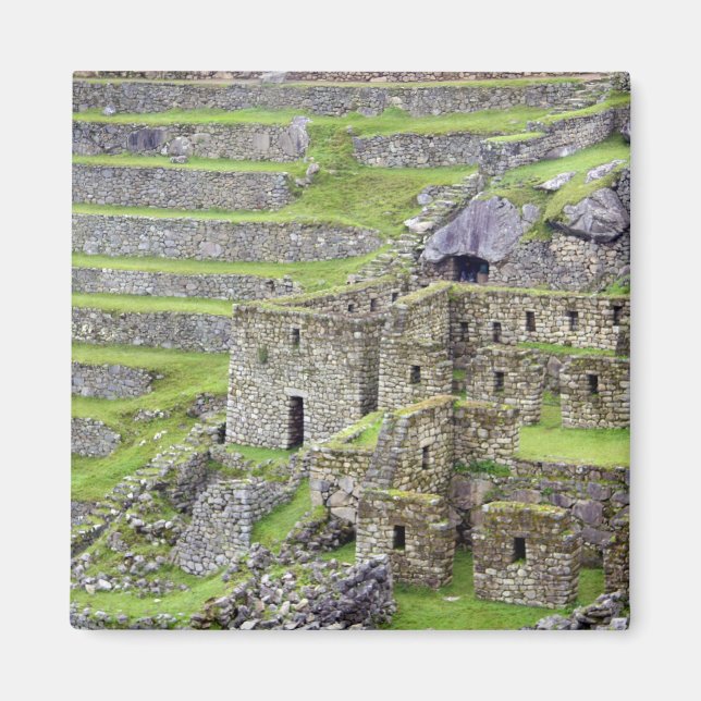 Amerika, Peru, Machu PIchu. Die alten 2 Magnet (Vorne)