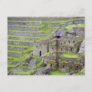 Amerika, Peru, Machu PIchu. Die alten 2 Postkarte