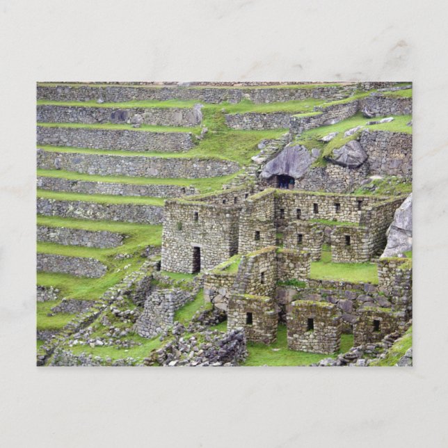 Amerika, Peru, Machu PIchu. Die alten 2 Postkarte (Vorderseite)