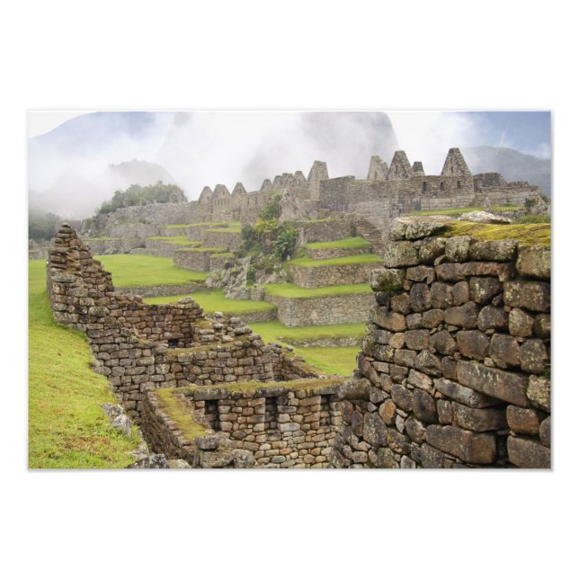 Amerika, Peru, Machu PIchu. Die Antike Fotodruck (Vorne)