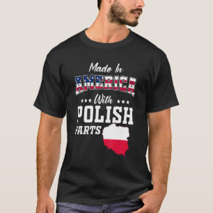 Amerika Polnische Teile Polen Karte Herkunft der F T-Shirt