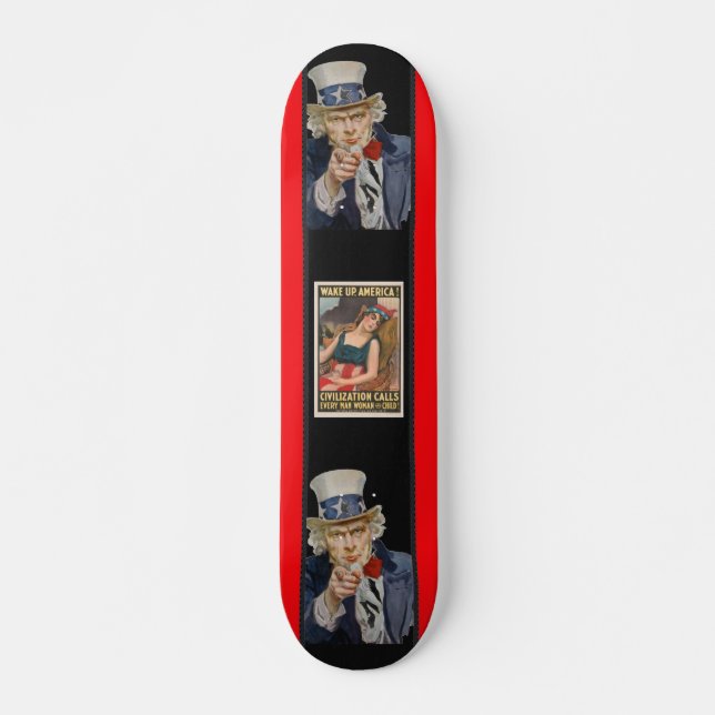 Amerika-Poster-Skateboard geweckt Skateboard (Vorne)
