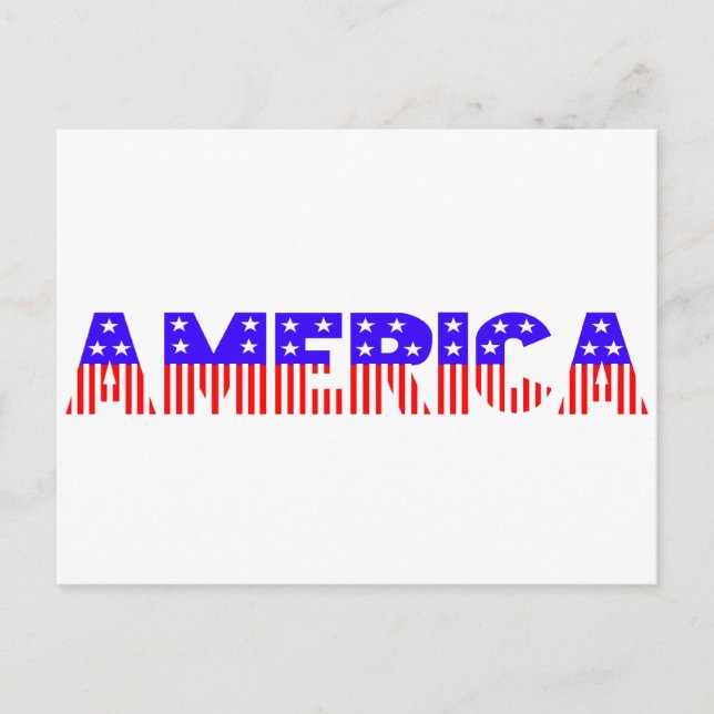 Amerika Postkarte (Vorderseite)