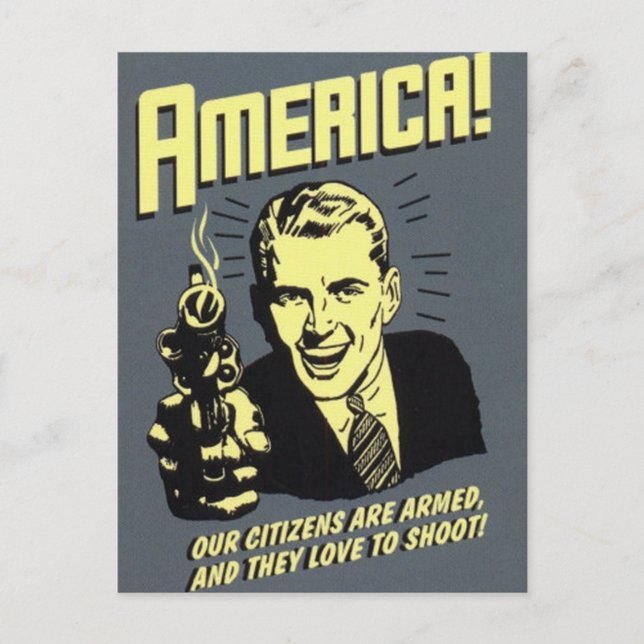 Amerika Postkarte (Vorderseite)
