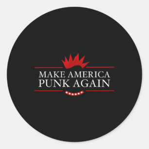 Amerika Punk wieder eine Geschenkidee gegen Trump Runder Aufkleber