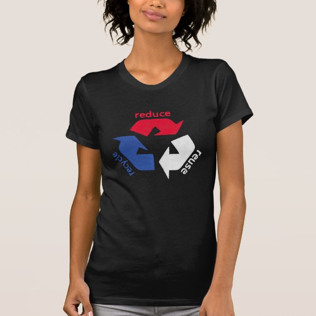 Amerika Recycle T-Shirt (Vorderseite)