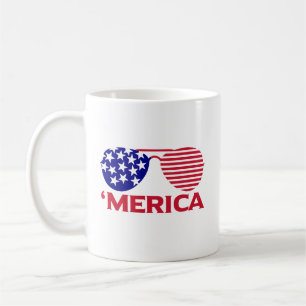 Amerika Red White Blue Sonnenbrille Kaffeetasse