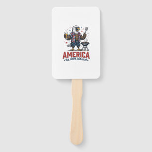 Amerika Rot Weiß Und Brau Adler BBQ Shirt (7)_1 Fächer