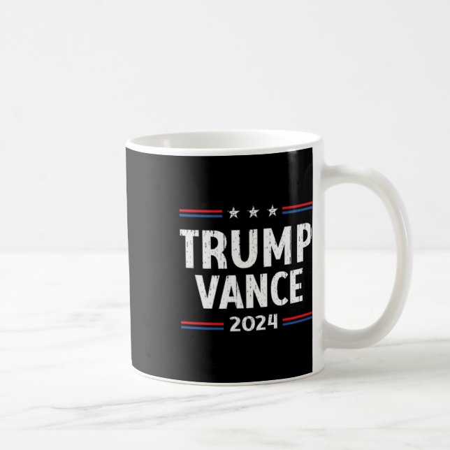 Amerika rückt Trump Vance 2024 Vizepräsident zurüc Kaffeetasse (Rechts)