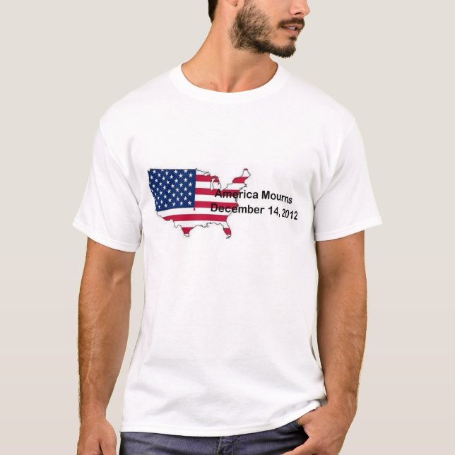 Amerika rüttelt Opfer von NewTown Connecticut T-Shirt (Vorderseite)