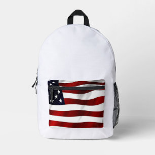 Amerika Schnee Amerika ist kulturell Amerika hoch Bedruckter Rucksack