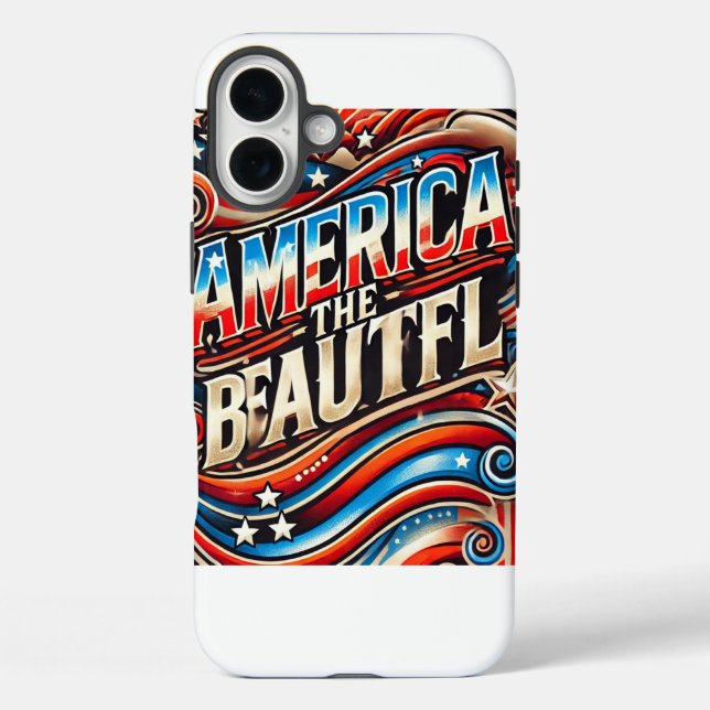 Amerika: schön Case-Mate iPhone hülle (Rückseite)