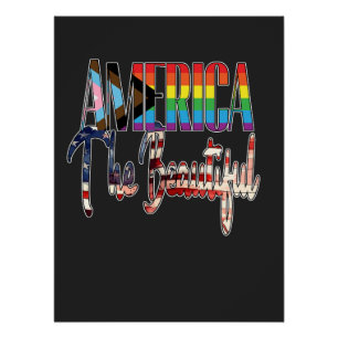 Amerika - schön - LGBTQIA Poster