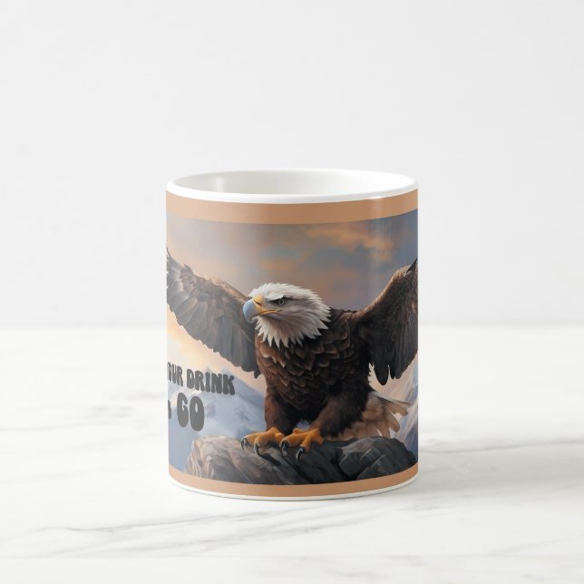 Amerika Schöne Adlerkaffee-Tasse Kaffeetasse (Mittel)