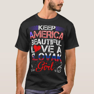 Amerika Schöne Liebe Slowakisches Girl-Geschenk T-Shirt