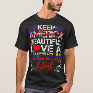 Amerika Schöne Liebe venezolanisches Girl-Geschenk T-Shirt