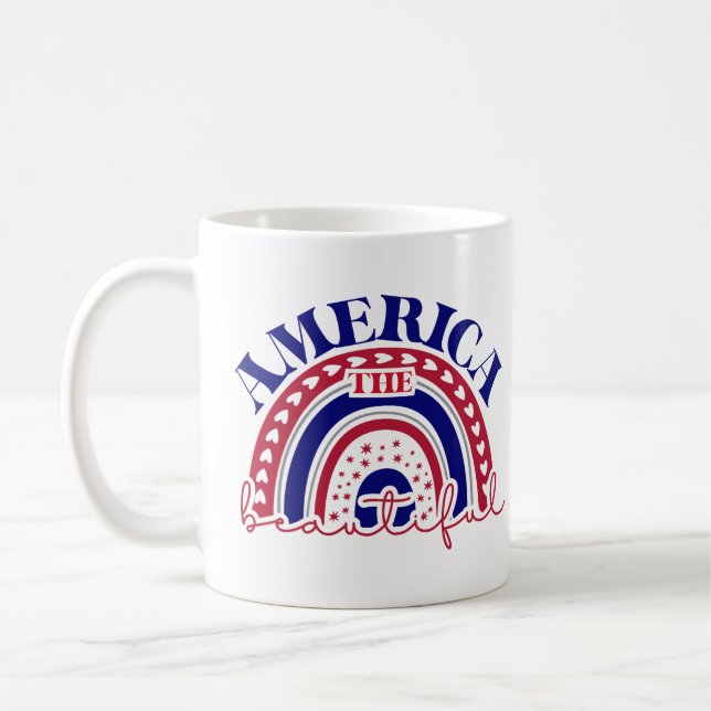 Amerika Schöner Regenbogen Kaffeetasse (Links)