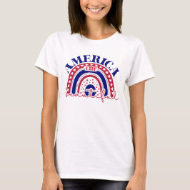 Amerika Schöner Regenbogen T-Shirt