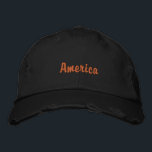 Amerika 🇺 🇸 schwarze Hütte für Männer Bestickte Baseballkappe<br><div class="desc">Amerika 🇺 für die schicke Hütte, die für den Kopf der Hütte sicher ist, für jede Saison tragen Mann 🇸</div>