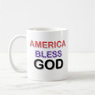 Amerika segnet Gott Tasse