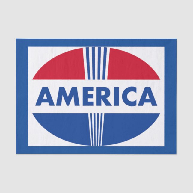 AMERIKA SEIDENPAPIER (Vorderseite)