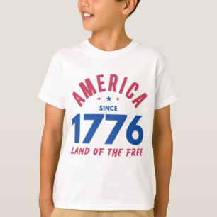 AMERIKA SEIT 1776 LAND DER FREIEN  T-Shirt